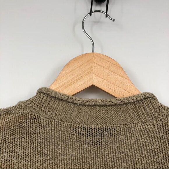 August Silk‎ Knit tie Front Cardigan Beige Light Brown Size XL - Picture 5 of 6